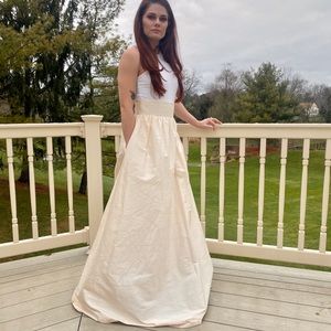 BHLDN silk wedding skirt 26” waist NWOT